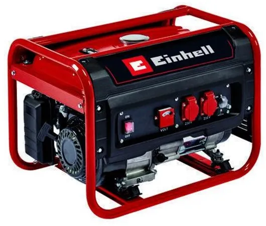 Einhell TC-PG 25/1/E5 bensiinikäyttöinen generaattori, jossa on 2x230V pistorasiaa, 2400 wattia